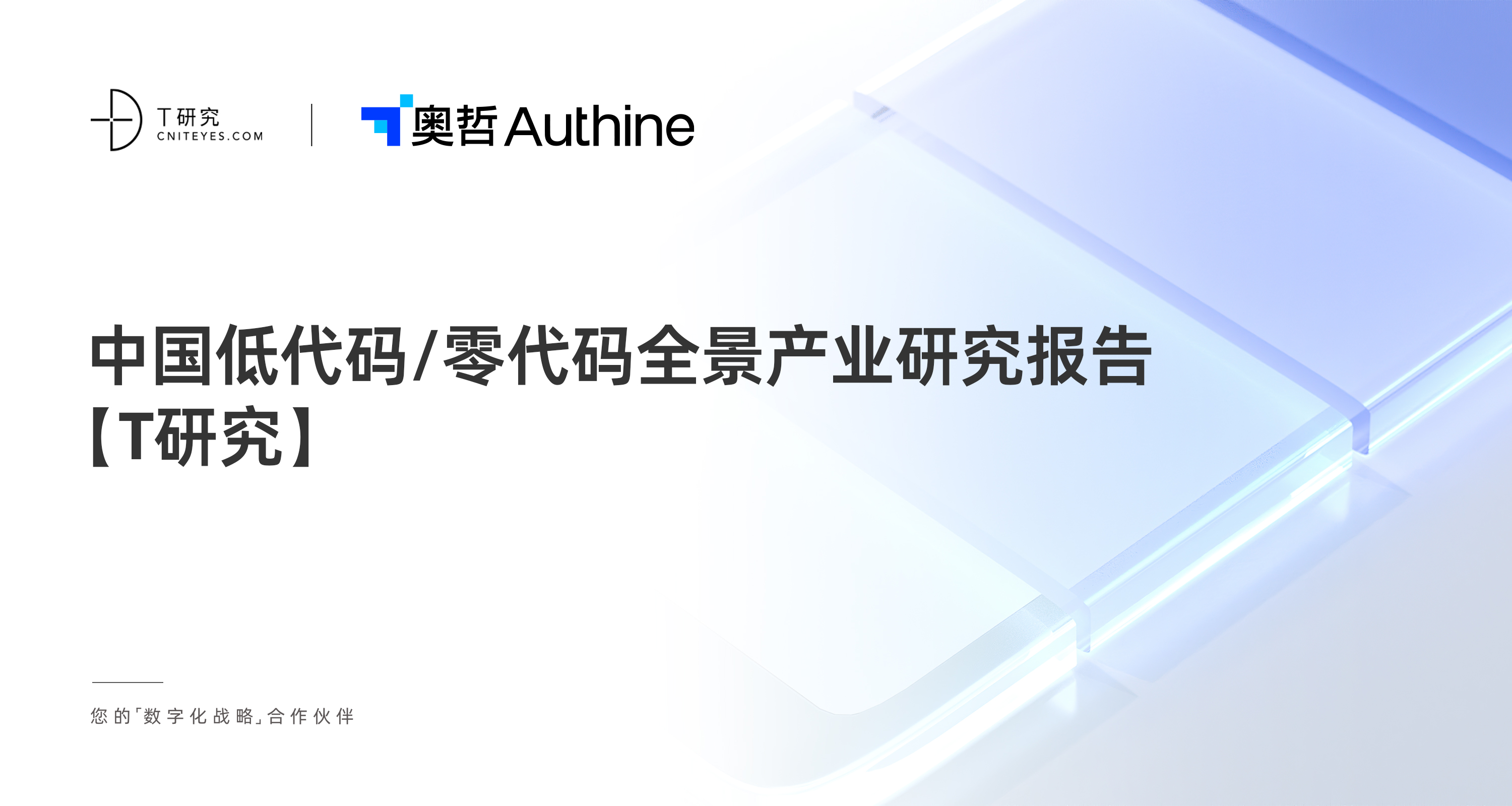 T 研究-2021中国低代码/零代码全景产业研究报告